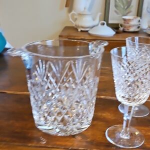 Vintage Crystal Ice Bucket